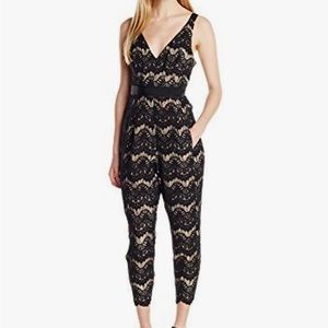 Tracy Reese Women's Collection Lace Applique Jumpsuit